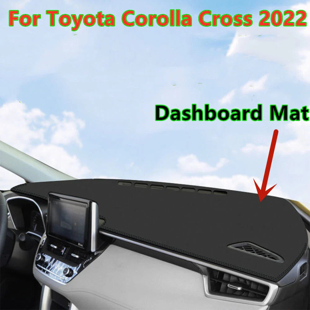 Leather Dash Cover Dash Mat Anti-Skid for Toyota Corolla Cross (2022–2024)