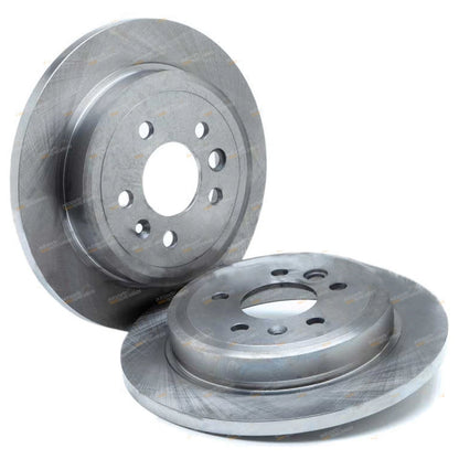 Set of 2 Rear Disc Rotors + Brake Pads for Falcon BA BF FG (2002–2012)