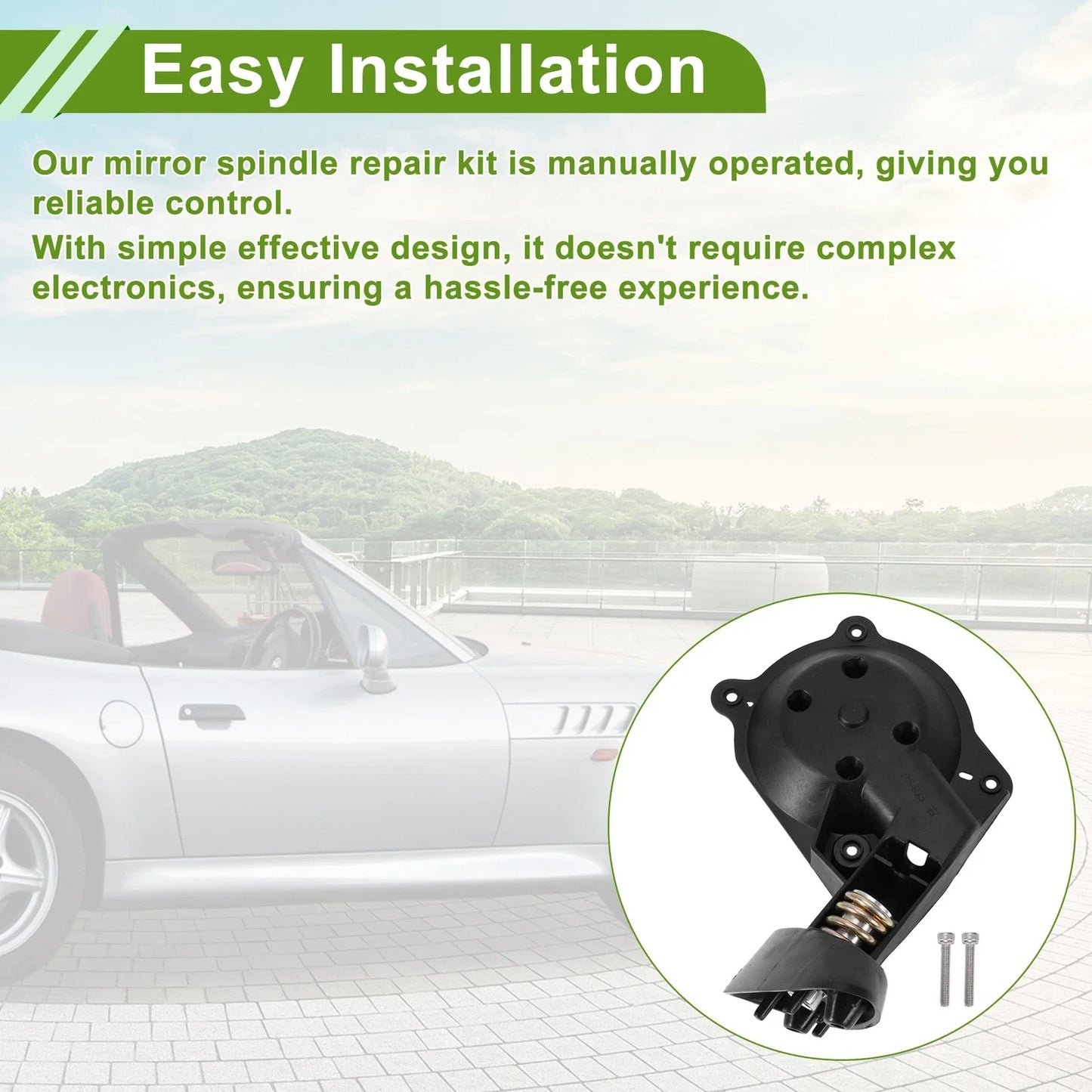 Driver Side Wing Mirror Spindle Repair for BMW Z3 (1994-2002)