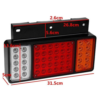 1 Pair 12V LED Rear Tail Lights for Isuzu Elf Truck (2000-2023)