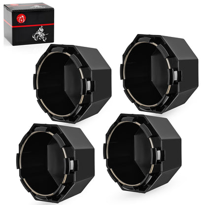 Set of 4 Matte Black Hub Cap Covers for Polaris Sportsman 570 (2015–2025)