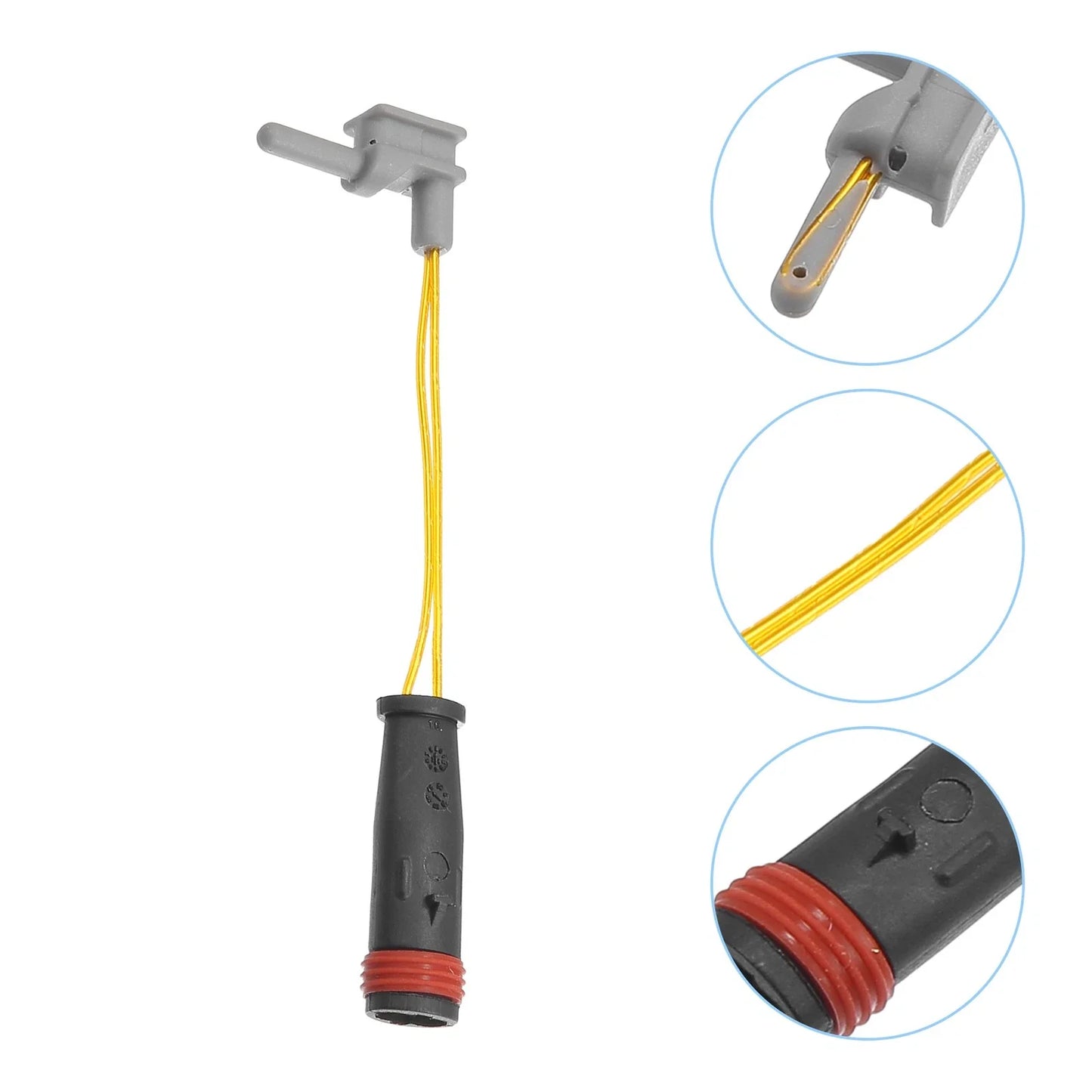 Brake Pad Wear Sensor Lead for Mercedes-Benz (2 x) Black Gold Tone