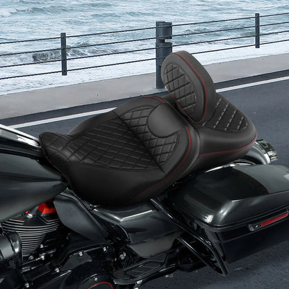 Driver Passenger Seat Backrest for Harley Electra Tri Glide (2009-2023)
