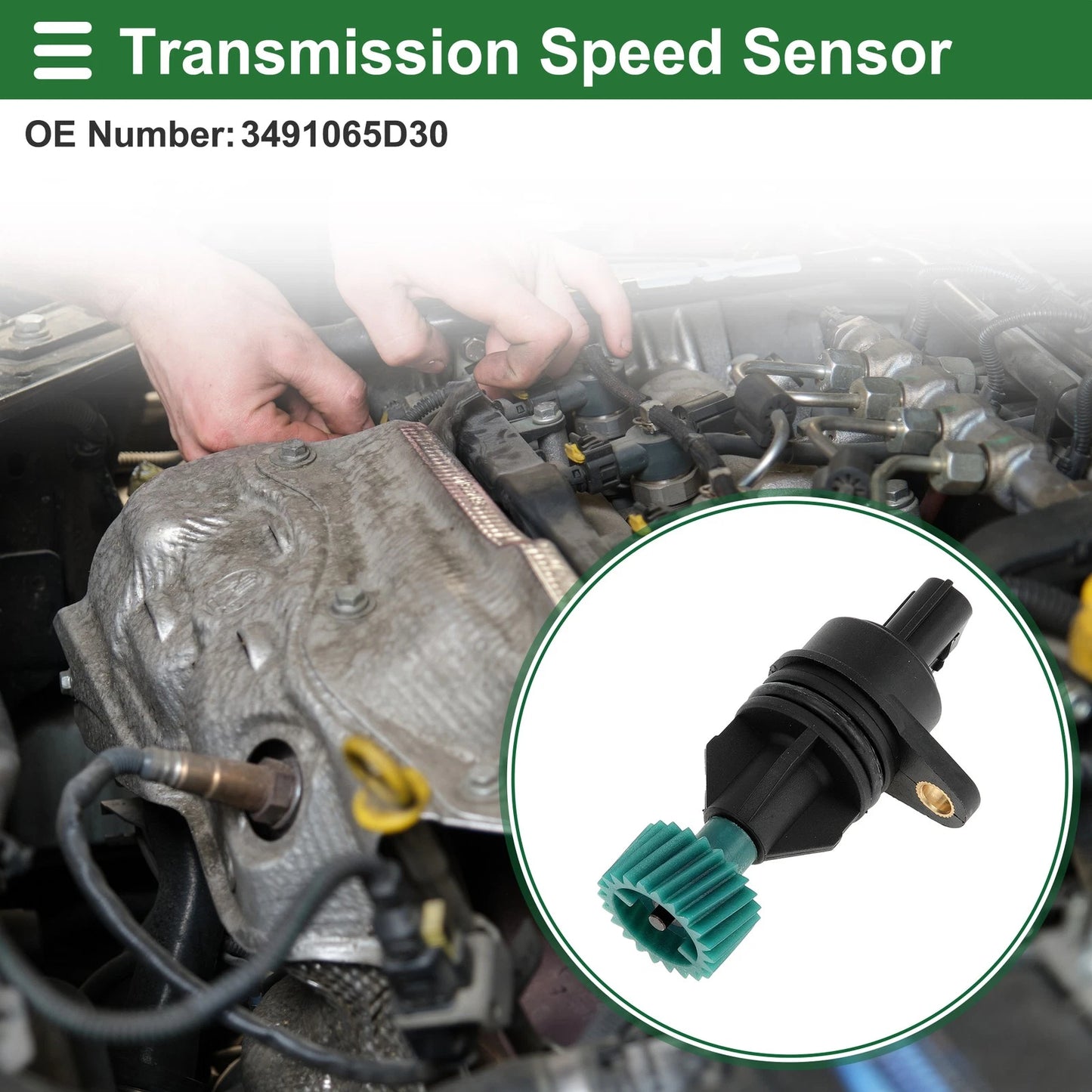 1 Pc No.3491065D30 Transmission Speed Sensor for Suzuki Grand Vitara (2006–2014)