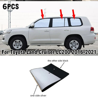 Side Window Privacy Sunshade for Toyota Land Cruiser LC200 (2016–2021)