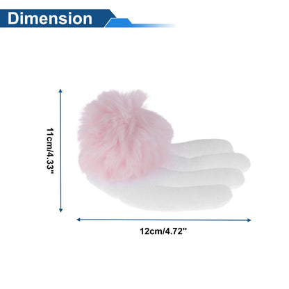 Set of 2 Arale Wings with Light Pink Ball for Motorcycle Helmet