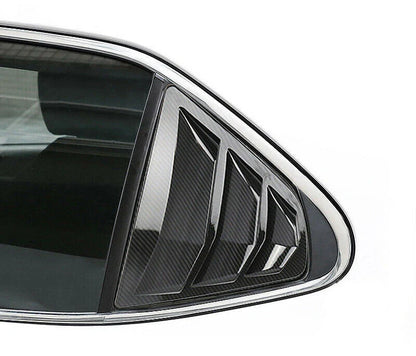 Carbon Fiber Rear Window Louver Shutter Cover Trim for Toyota Camry (2018–2021)