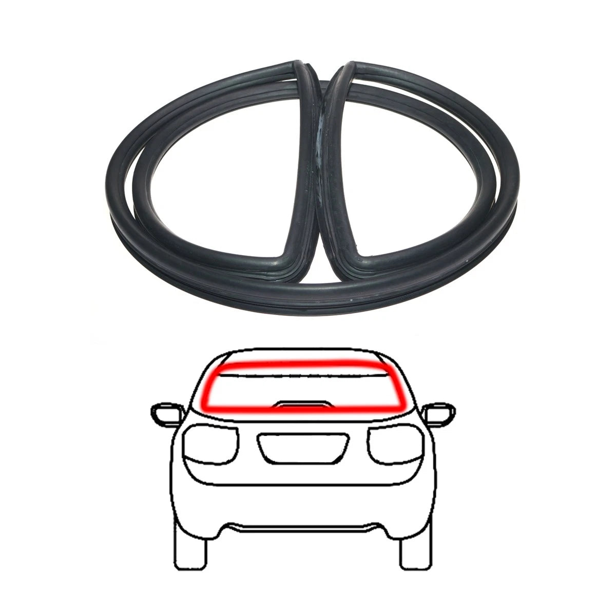 Rear Windshield Weatherstrip for Toyota Corona Sedan (1964–1970)