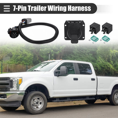 7-Pin Trailer Wiring Harness with Connector for Ford F-250 Super Duty