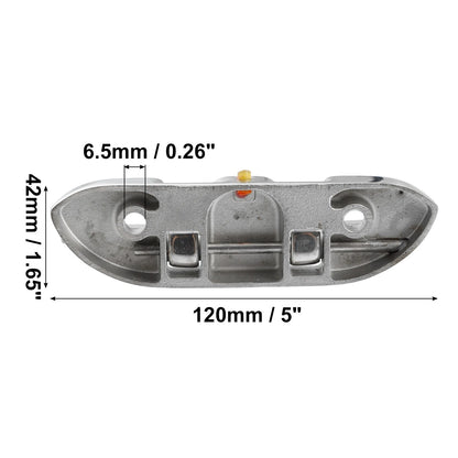 2 Pcs Stainless Steel Flip Up Dock Cleat Handle for Boats (120mm)