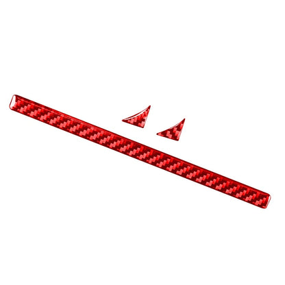 Red Carbon Fiber Cup Holder Panel Trim for Toyota Tundra (2014–2021)
