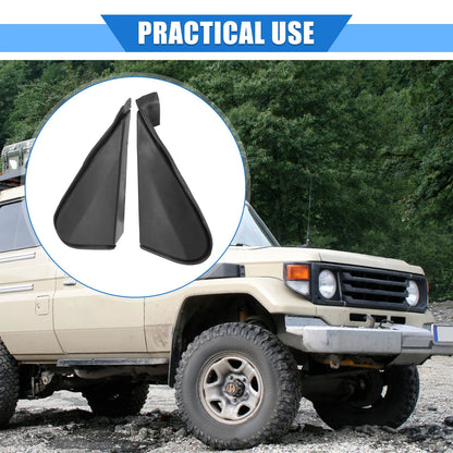2X Mirror Corner Triangle Fender Cover for Toyota Land Cruiser