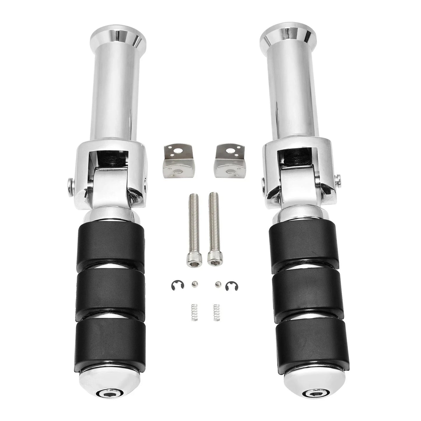 Chrome Rider Driver & Passenger Footpegs Bracket for Harley Softail (2018-2025)