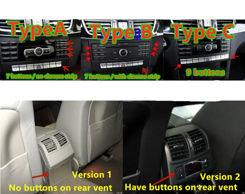 17X Wood Grain Interior Cover Trim Decor for Mercedes-Benz E-Class (2014–2015)