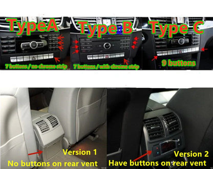 17X Wood Grain Interior Cover Trim Decor for Mercedes-Benz E-Class (2014–2015)