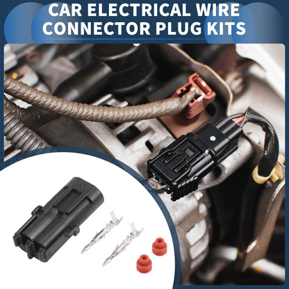 2 Pin Waterproof Car Electrical Wire Connector Plug Kit for Car Boat RV