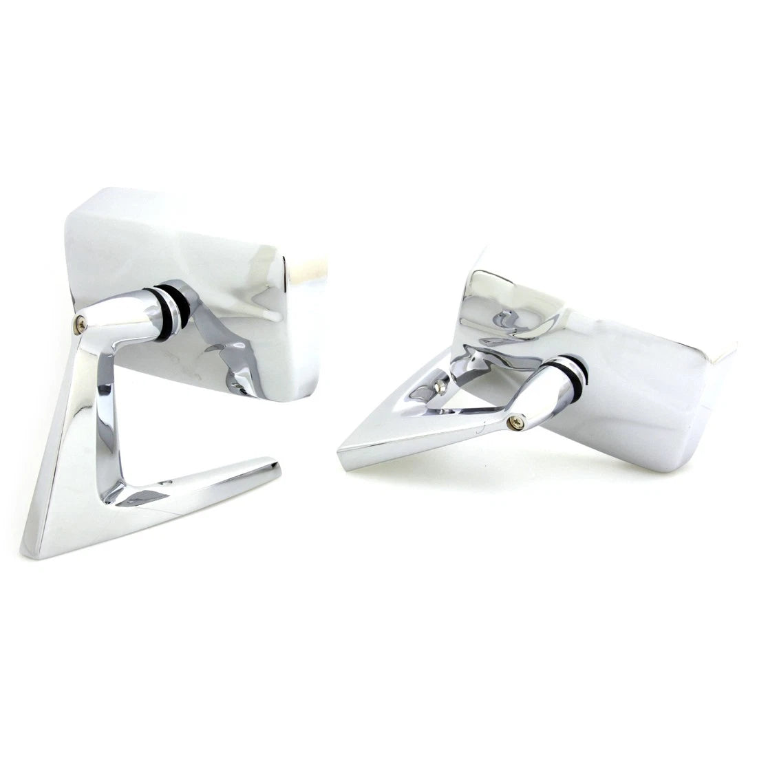 Set of 2 Chrome Square Door Fender Mirrors for Falcon (1960–1970)