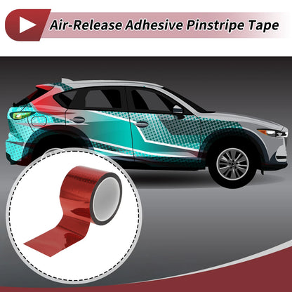 Pinstripe Tape 70mmx50m for Car Motorcycle Boat Laser Red (1 Pcs)