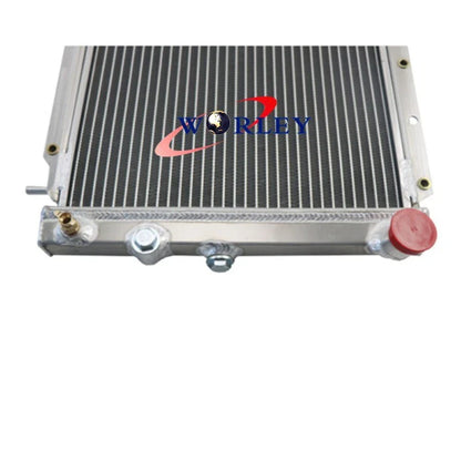 Aluminum Radiator + Fan for Subaru Leone L Series Wagon 1.6L 1.8L (85-94)