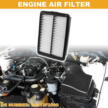 Car Engine Air Filter No. 28113F2000 for Kia Forte (2019–2024) 1 Pc
