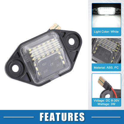 6500K White LED License Plate Light F6UZ-13550-AA for Ford E-150 E-250 (2003–2014)