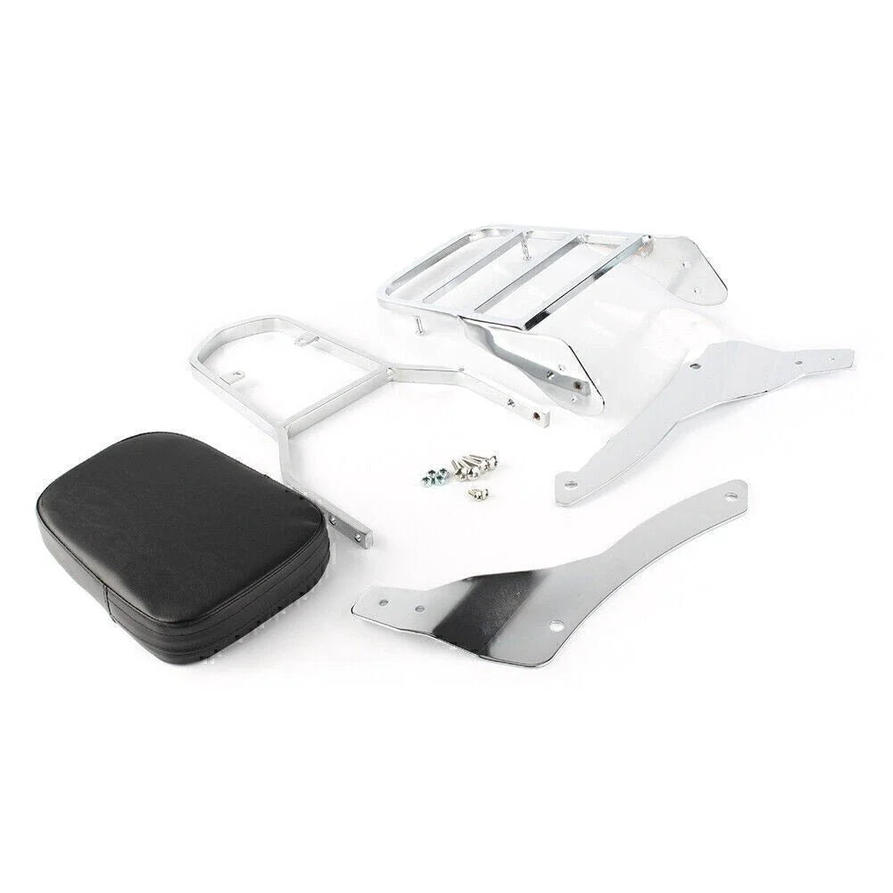 Passenger Backrest Sissy Bar w/ Luggage Rack for Yamaha Vstar 400 (98-22)