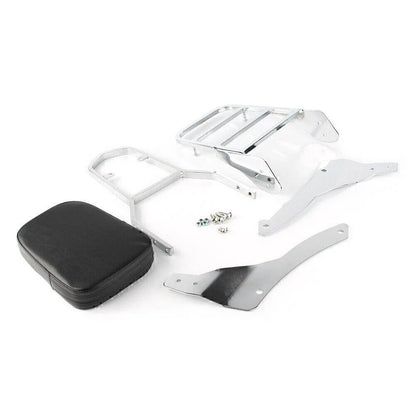 Passenger Backrest Sissy Bar w/ Luggage Rack for Yamaha Vstar 400 (98-22)