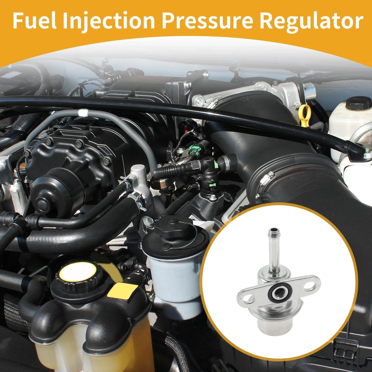 Fuel Pressure Regulator for Honda Civic 1992-2001 20-70 Psi Metal