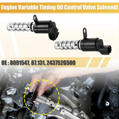 2 x Oil Control Variable Valve Timing Solenoids for Kia Optima (2011-2015)
