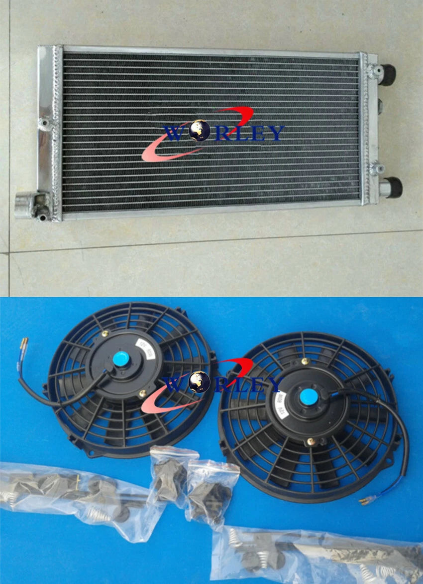 Aluminum Radiator & Fans for Fiat Cinquecento (1991–1998)