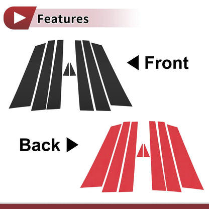Door Pillar Window Trim for Chevrolet Impala (1994–1996) Black Left Right