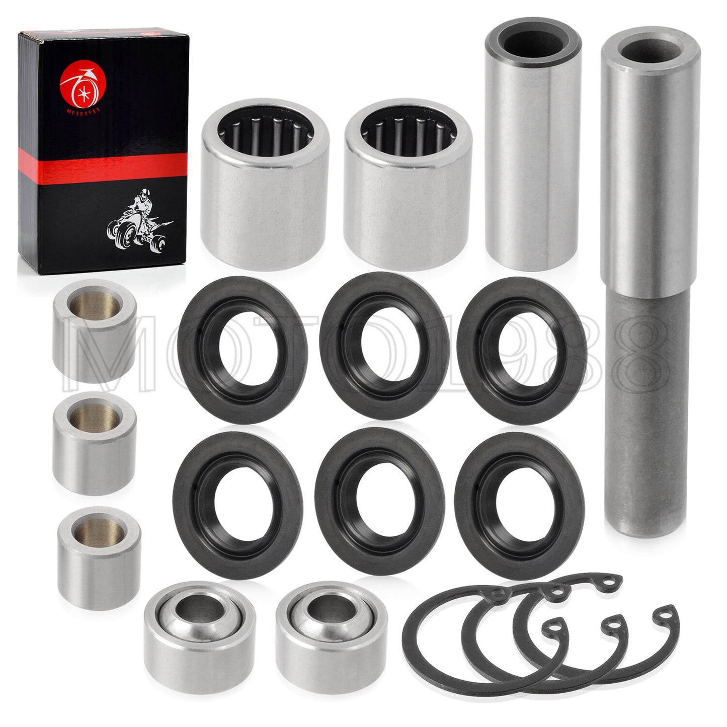 Front Upper Lower Arm Bearing Bushing Seal for Kawasaki Brute Force (2003–2023)