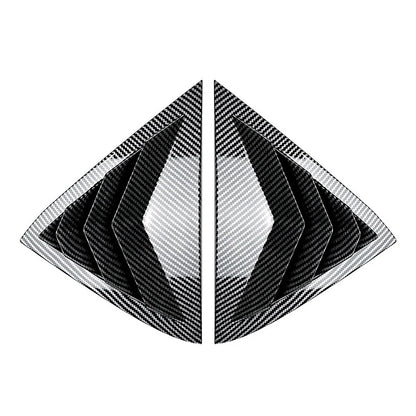 Carbon Rear Louver Shutter Cover Trim for Ford Fiesta MK7 MK7.5 (2008–2017)