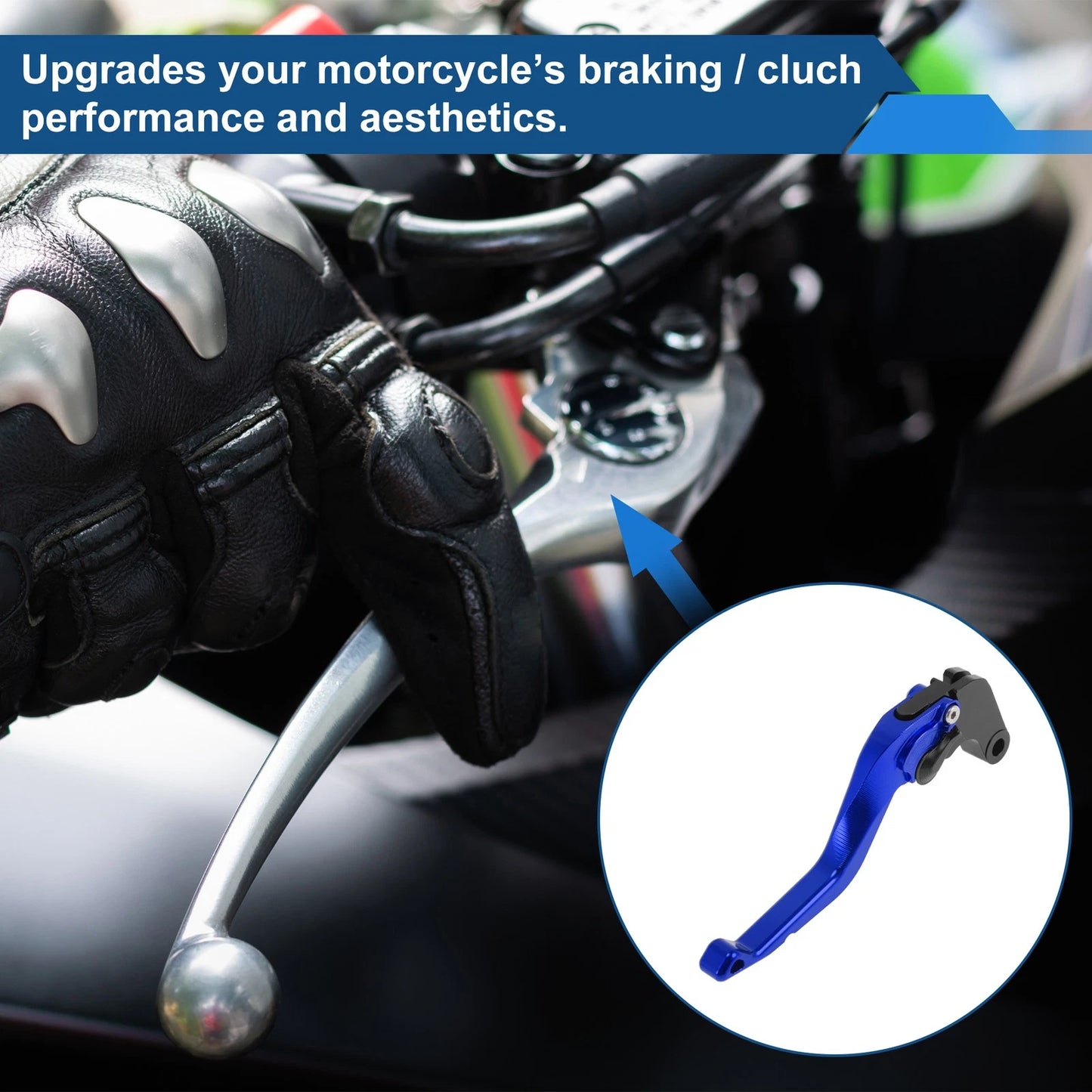 Short Brake Clutch Levers for Yamaha Tenere 700 (2019–2025) Blue 1 Pair