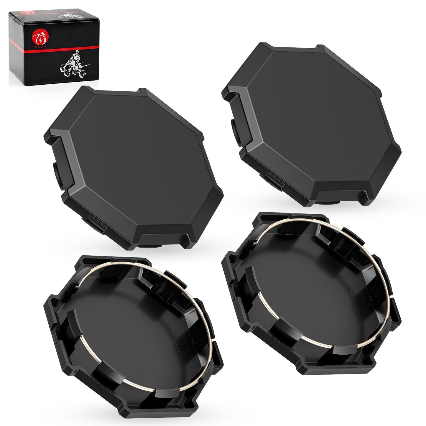 Set of 4 Center Hub Wheel Caps for Polaris Sportsman 850 SP (2018–2019)