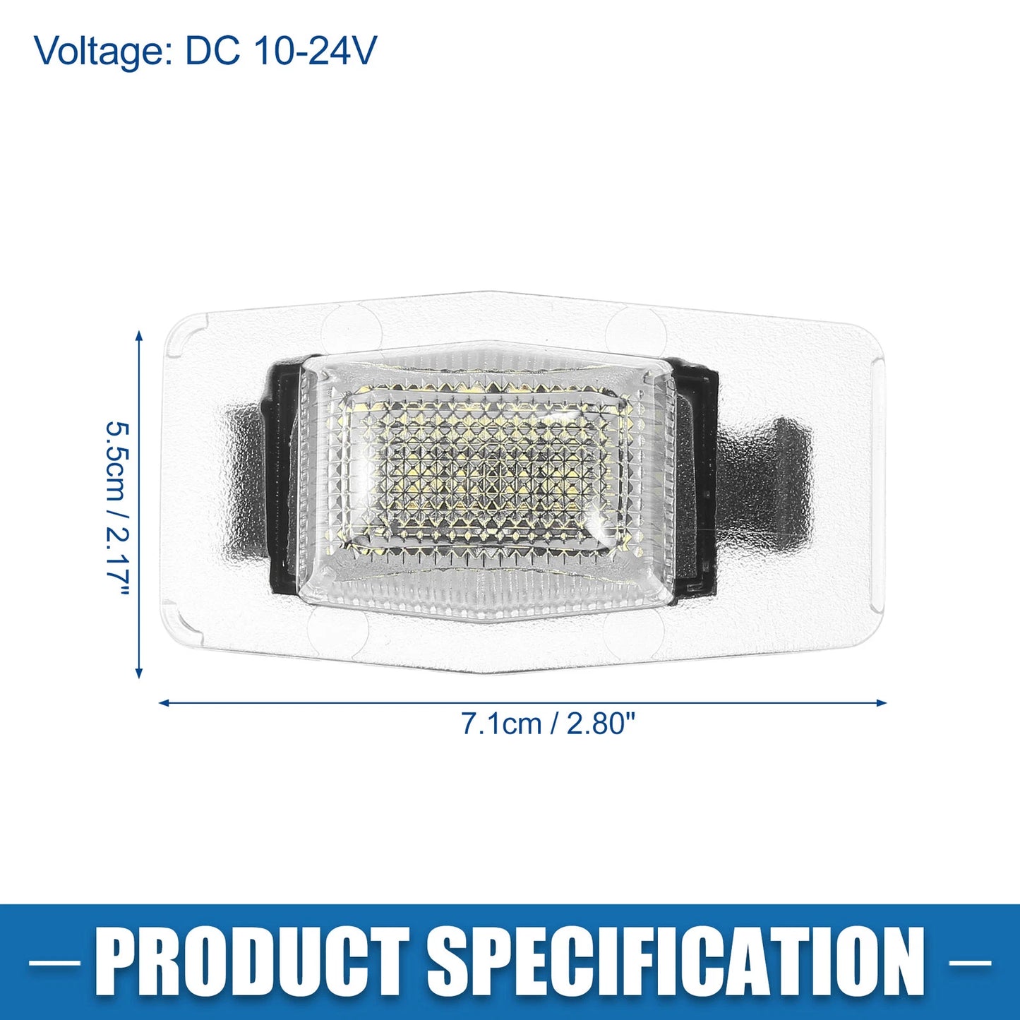 2X LED License Plate Light Assembly No.YL8Z13550AA for Ford Escape (2001–2007)