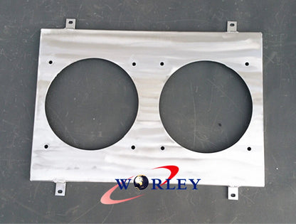 Aluminum Radiator Fan Shroud with 2x 12" Fans for Nissan Silvia S14 S15