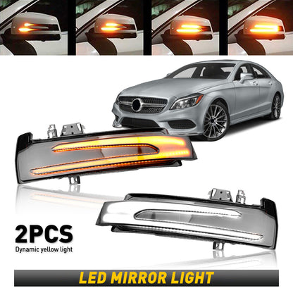 2X Sequential LED Side Mirror Turn Signal Light for Mercedes Benz Class