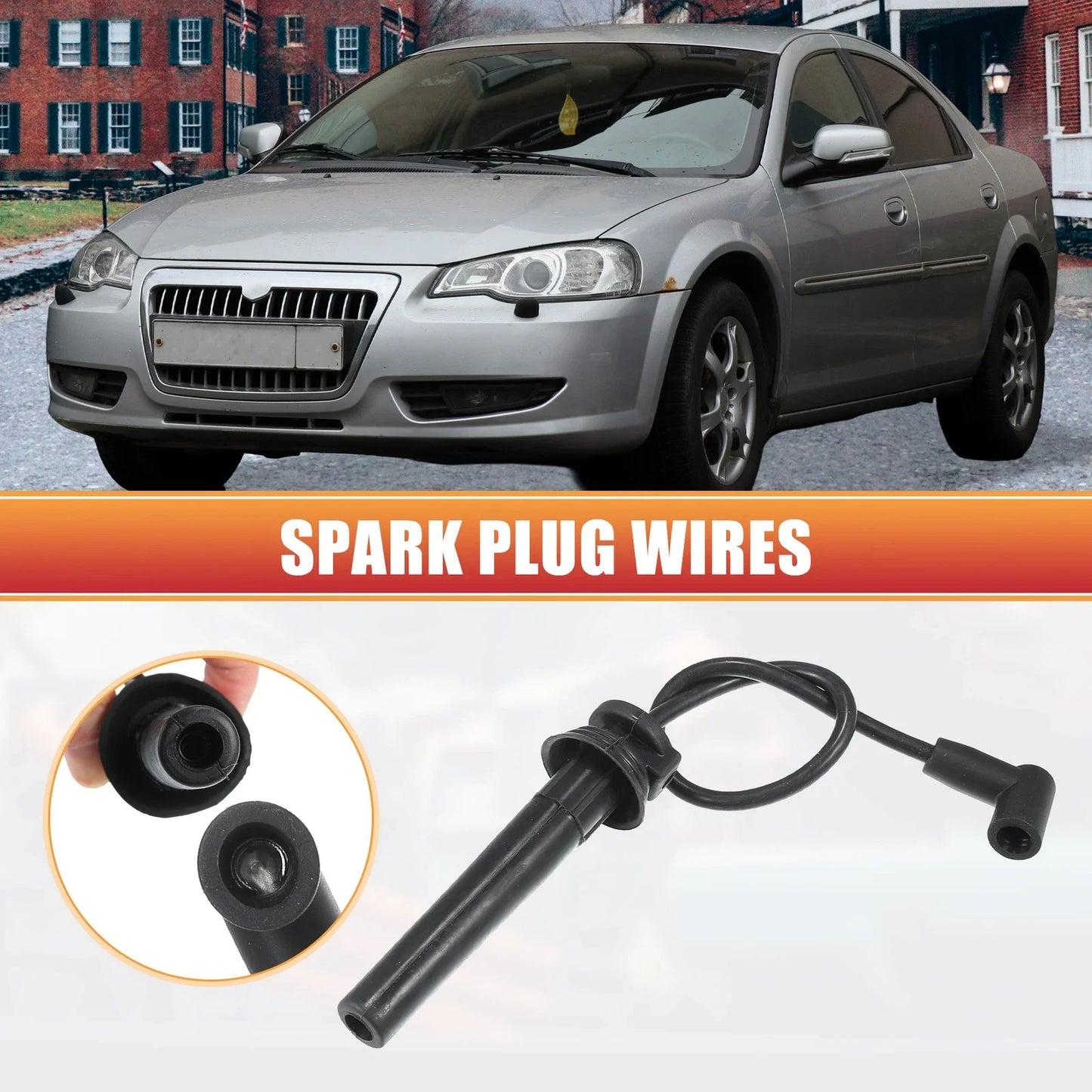 4 x Spark Plug Wire Ignition Coil Cables for Dodge Grand Caravan (2008-2020)