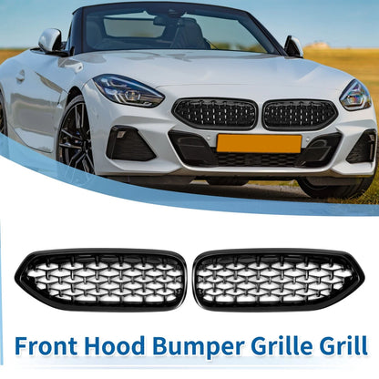 Front Upper Bumper Grille for BMW Z4 G29 (2018-2024) Gloss Black