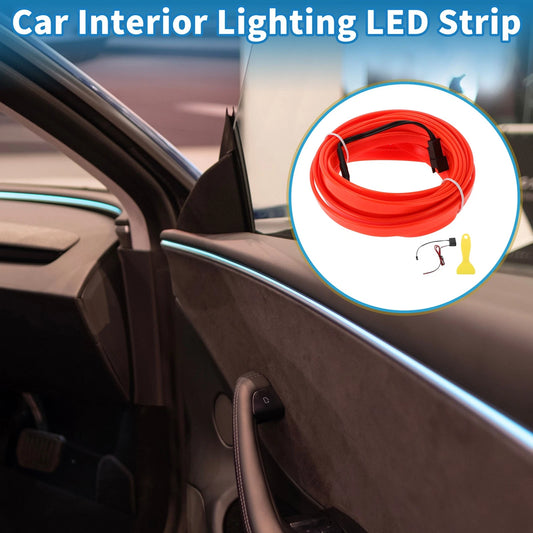 Set of 4 LED Strip Neon Wire Lighting for Car Interior (12V)