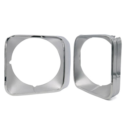 Chrome Headlight Door Bucket Set for Isuzu Faster Bedford KB Chevrolet LUV (1972–1980)