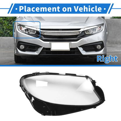 Car Front Right Headlight Lens Cover for Mercedes-Benz E-Class (2016-2021)