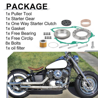 Starter Clutch Gasket Bolts for Yamaha VStar XVS 1100 (1999–2009)