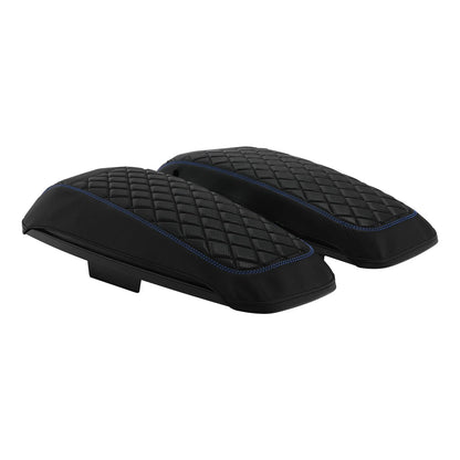 Saddlebag Lid Covers Black Blue for Harley Street Glide (2014-2023)