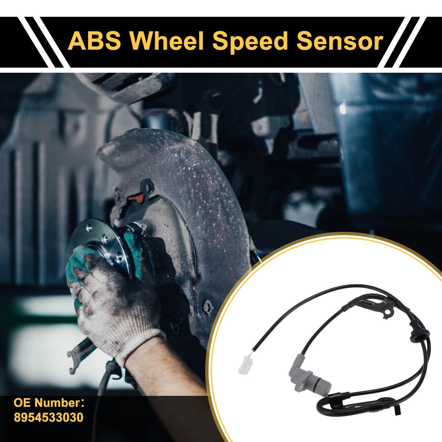 ABS Wheel Speed Sensor No. 8954533030 for Toyota Camry (1996–2006) 1Pc Right Rear