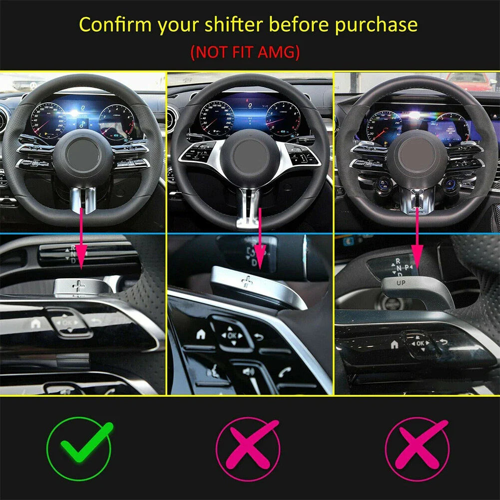 Steering Wheel Paddle Shifter Extensions for Mercedes Benz C/S-Class, E-Class