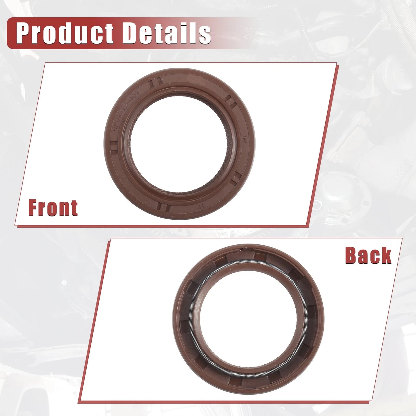 2pcs Oil Pump Crankshaft Seal for Toyota Celica (1990–1997) No. 90311-32020