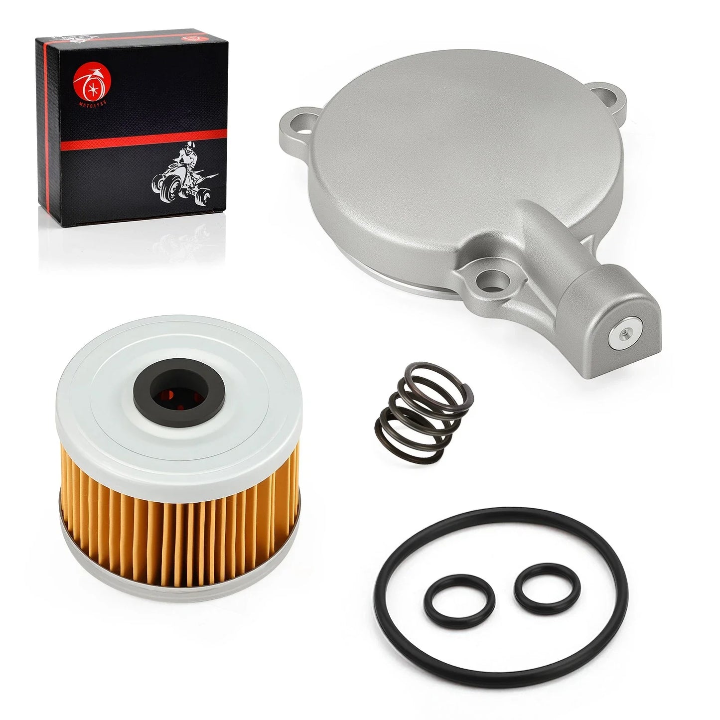 Oil Filter Cover & Oil Filter O-Ring for Honda Rancher 350 (2000–2006)