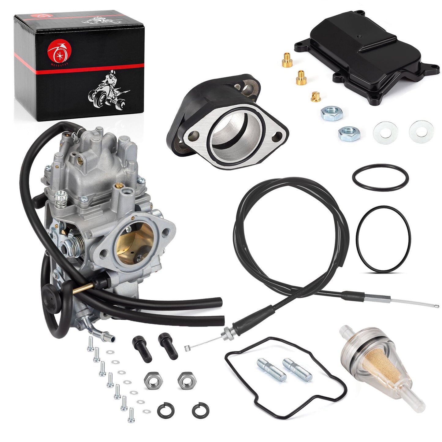 Throttle Cable & Intake Manifold for Yamaha Warrior 350 (1987–2004)